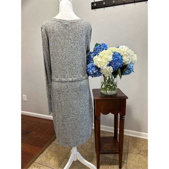 EUC Express Heather Grey Knit Sweater Dress - Picture 5 of 7